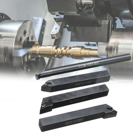 

XWQ 18Pcs/Set SDJCR1212H07 SDJCL1212H07 SDNCN1212H07 S12M-SDUCR07 Turning Holder Hard High Grip CNC Equipment Professional Lathe Turning Tool Holder Turning Tool