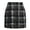 Dark Coffee, variant on ZOELNIC Women's Bodycon Plaid Skirt High Waist Pencil Mini for Work & Casual, S