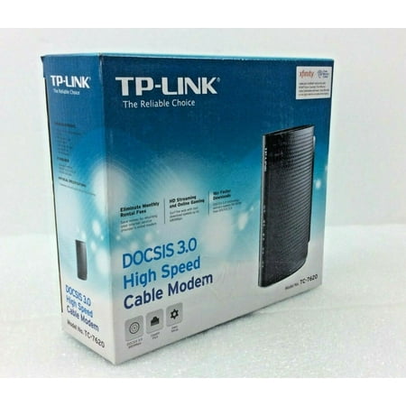 Certified refurbished Grade A TP-Link DOCSIS 3.0 (16x4) High Speed Cable Modem Max Download Speeds of