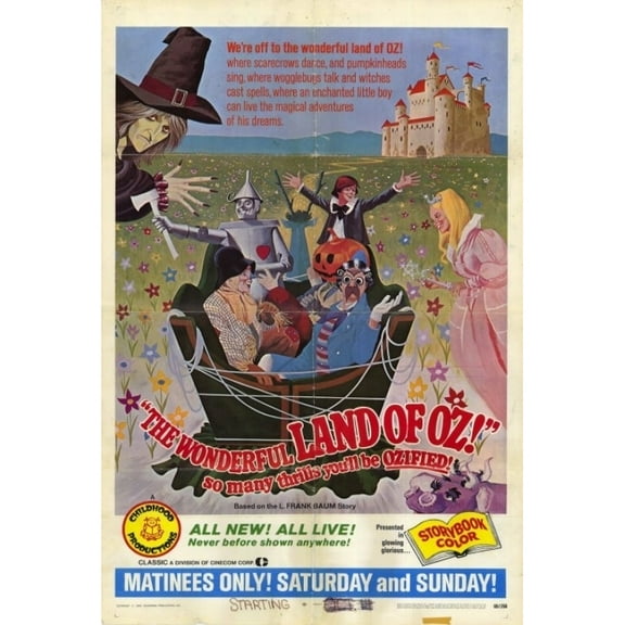 Posterazzi MOVAH1612 The Wonderful Land of oz Movie Poster - 27 x 40 in.