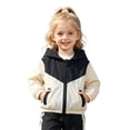 thumbnail image 3 of Liyamei Kids Lightweight Hooded Patchwork Jacket with Zipper for Fall Windproof Wear Size 18-24 Months, 3 of 7