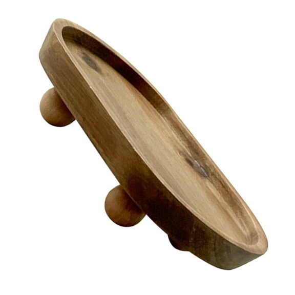 SASABAXI Wooden Tray for Home Decor Light Brown 1Pcs 7.8x4.6x1.7In