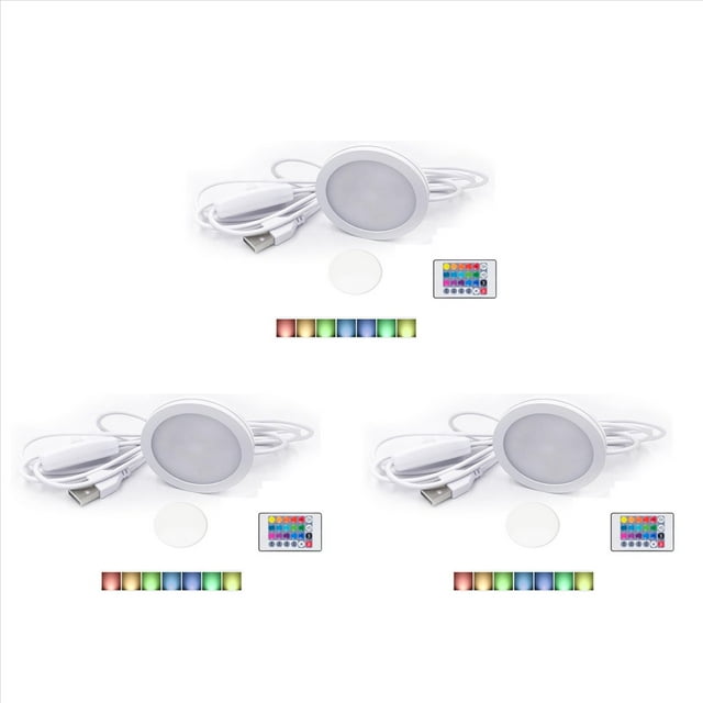 3X Kit de Lámpara LED DIY, Luz Brillante, Ahorro de Energía, Iluminación Personalizada, Piezas de Luz LED Multicolor.
