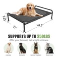 thumbnail image 2 of Cama para perros Ekisemio, grande, con refrigeración elevada, impermeable, negra, 2 of 7