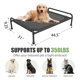 thumbnail image 2 of Cama para perros Ekisemio, grande, con refrigeración elevada, impermeable, negra, 2 of 7