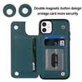 thumbnail image 6 of for iPhone 11 Wallet Case with Card Holder RFID Blocking, Kickstand Card Slots Case, Dimaond Patterned Elegent PU Leather,Double Back Flip Magnetic Clasp and Durable Shockproof Cover,Darkgreen, 6 of 8