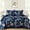Blue, variant on Dintszyayue 3Pcs Floral Quilt Set Queen,Black Botanical Soft Bedspread Lightweight Coverlet Set Adult(90"X96")