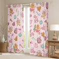 thumbnail image 2 of Homewish Lovely Gingerbread Man Curtains Pack of 2 (42x84 Each),Merry Xmas Curtains Blackout,Christmas Sweet Desert Bedroom Curtains For Girl Kids,Microfiber Bedroom Decor, 2 of 6