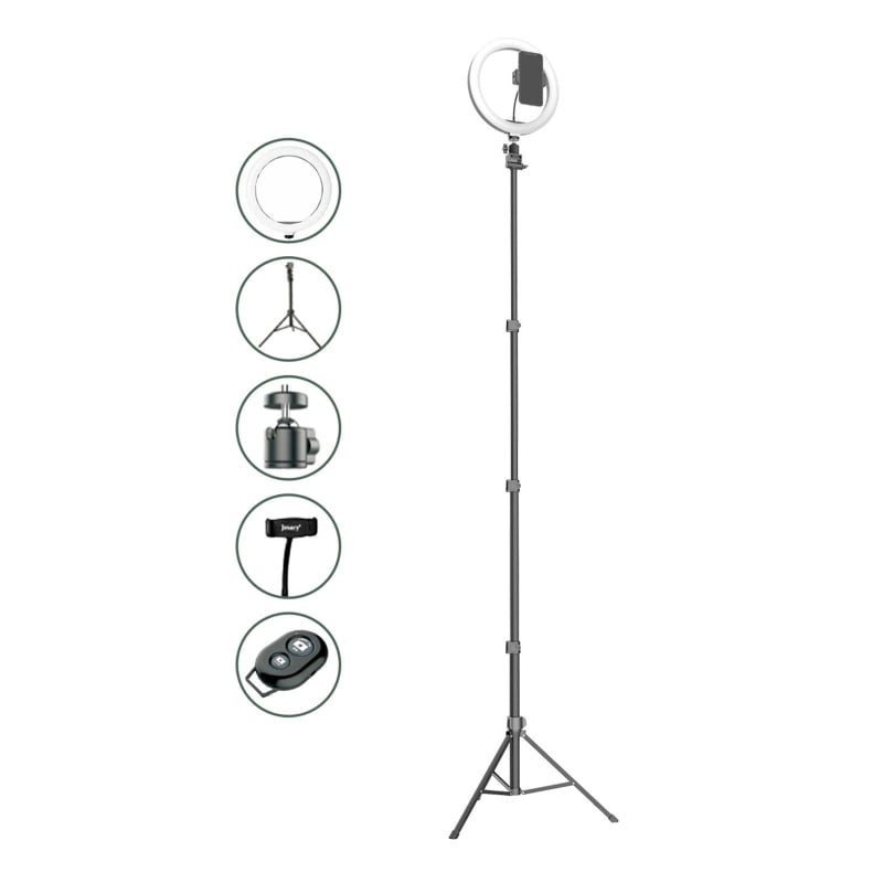 10 Inch Dimmable LED Selfie Ring Light with Stand Tripod 170cm Lamp Photography