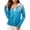 Blue, variant on UPF 50+ Sun Protection Hoodie for Women - Gradient Ombre Print Long Sleeve Zip Up Jacket with Thumbholes & Pockets, Lightweight Summer Active Rash Guard Pink M