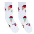 thumbnail image 6 of Crazy Socks, Women's, Food, Breakfast Coffee Ice Cream, Crew Socks, Novelty Cute, 6 of 6