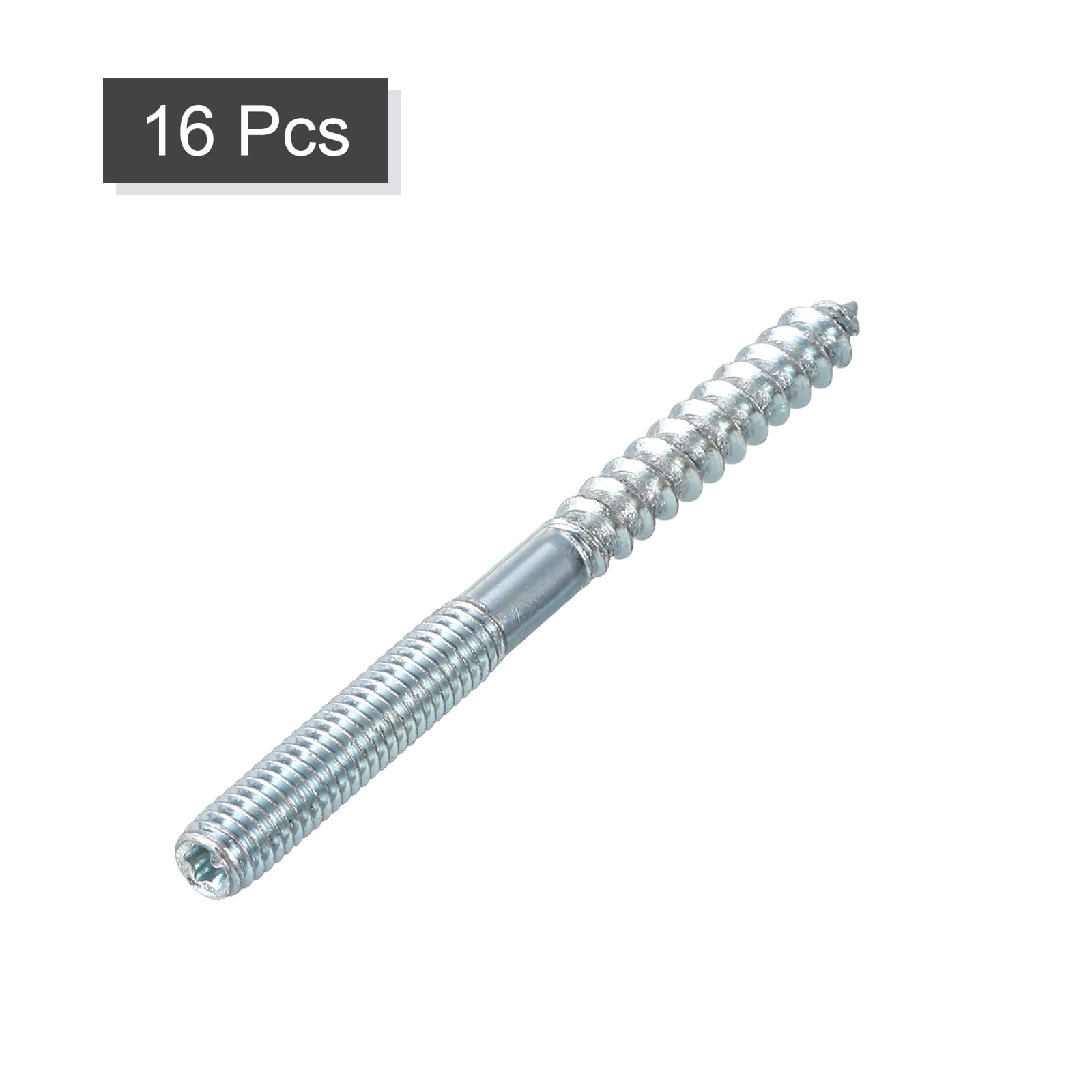 Unique Bargains Hanger Bolts Double Headed Bolt Screw Wood Joint Furniture Legs