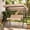 Beige, variant on ANGELES HOME 2 Person Outdoor Porch Swing with Canopy & Cushion, Waterproof Outdoor Loveseat Swing Chair for Patio, Porch,Black