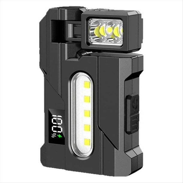 Linterna Portátil de Bolsillo de 1200 Lúmenes con Doble Fuente de Luz para Acampar Al Aire Libre, Senderismo, Aventuras y Emergencias.