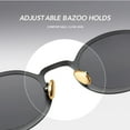 thumbnail image 4 of Small Oval Punk Sunglasses Men Retro Metal Steampunk Sun Glasses Women, 4 of 8