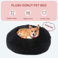 thumbnail image 2 of Winter Warm Pet Round Plush Mat Anti-slip Base (black, 40cm) 1pieces, 2 of 4