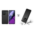 thumbnail image 2 of BD Combo Bundle Case for OnePlus 11 5G Case - (Black) Slim TPU Flexible Carbon Fiber Armor Case with UL Listed Type-C PD Wall Charger, Digital Display USB-C to USB-C Cable, 2 of 5