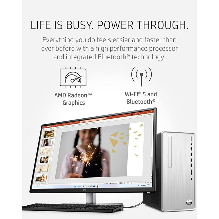 HP Pavilion Desktop Computer, AMD Ryzen 3 5300G Processor