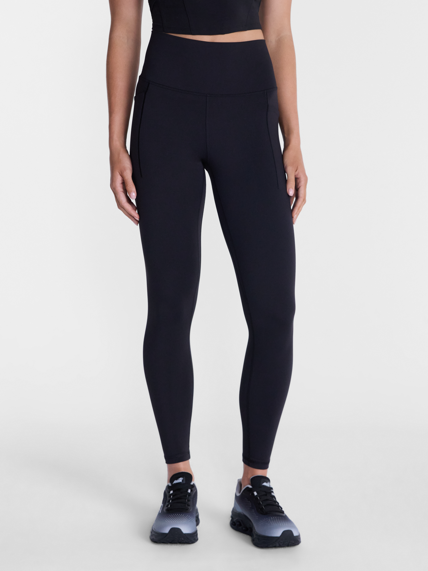Avia Women's and Women's Plus SoftSculpt High Rise Leggings 27" with Pockets, Sizes XS-4X