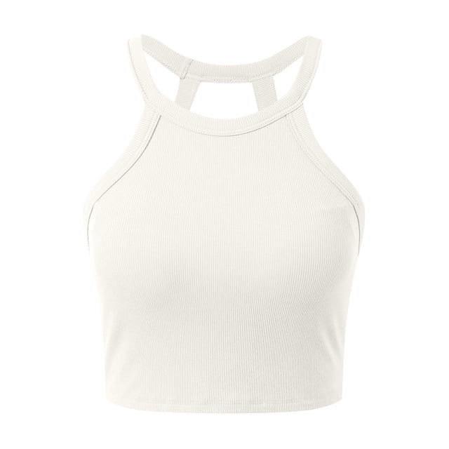 Hauts de Mode pour Femmes Camisole avec Soutien-Gorge Intégré pour Printemps-Été-Automne – Débardeur Confortable Doux Extensible pour Intérieur Extérieur Festivals de Musique et Usage Quotidien Décontracté