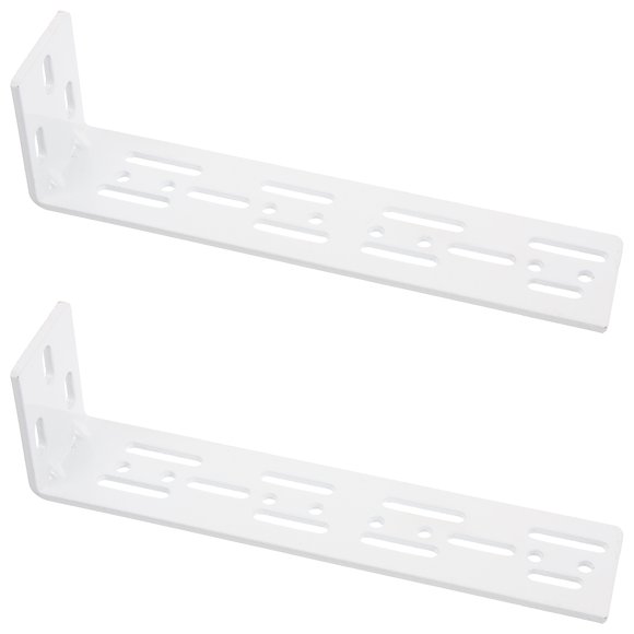 MERRYHAPY 2Ud Soporte De Montaje Para Riel De Eléctrico Pared Con Silencioso Y Inoxidable Plateado