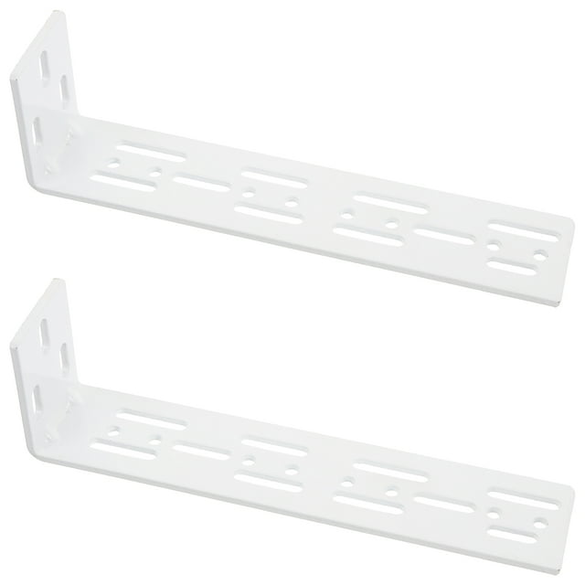 MERRYHAPY 2Ud Soporte De Montaje Para Riel De Eléctrico Pared Con Silencioso Y Inoxidable Plateado