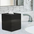 thumbnail image 3 of nu steel Loft Resin Square Facial Tissue Box Cover for Bathroom Vanity Countertops -Black Resin LT-9H, 3 of 4