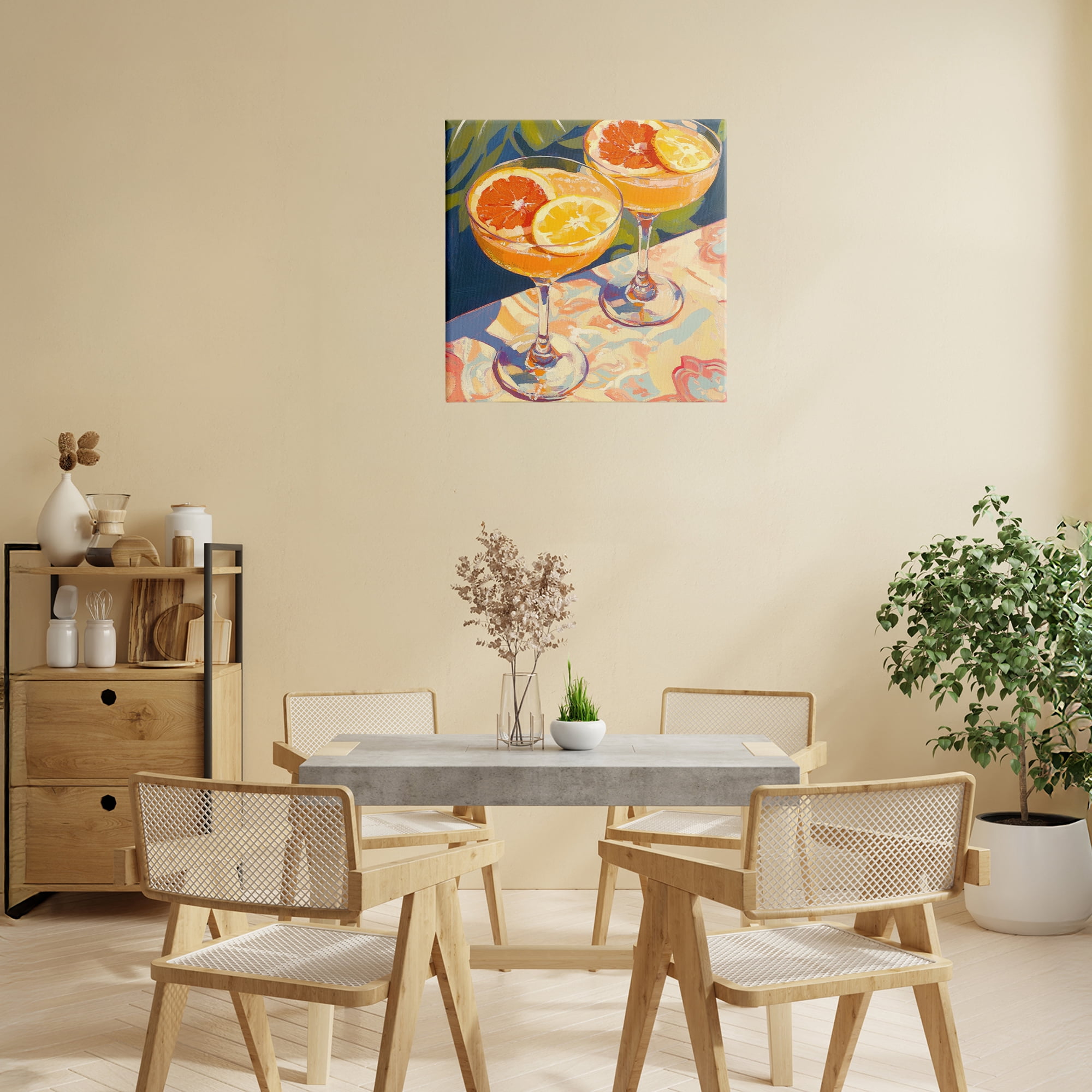 Stupell Industries Fruity Summer Cocktails Canvas Wall Art, design by Petal Prints Design