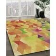 thumbnail image 3 of Ahgly Company Machine Washable Indoor Rectangle Transitional Orange Area Rugs, 4' x 6', 3 of 7