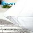 thumbnail image 4 of 24" x 24" Throw Pillow – White: 1 PCS Luxurious Premium Microbead Pillow With 85/15 Nylon/Spandex Fabric. Forever Fluffy, Outstanding Beauty & Support. Silky, Soft & Beyond Comfortable, 4 of 7
