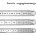 thumbnail image 4 of Stainless Steel Ruler Metal Ruler 15cm 20cm 30cm Metric and Imperial Double Sided Ruler for School, Office Measurement, 4 of 5