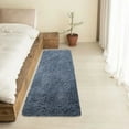 thumbnail image 4 of AuroraX Gray Bathroom Rug Mat Shaggy Non-Slip Backing Soft Plush Bath Mat Rug Bohemian 19x62 Inch Solid, 4 of 6