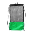 thumbnail image 4 of Bolsa De Equipo De Malla Para , Bucear, Bucear, Playa, ejercicio De Gimnasia Con Cierre De Cordón, Correa Para El Hombro: Elección De Color Verde, 4 of 8