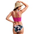 thumbnail image 2 of Top de Bikini CRZ YOGA con Relleno en V Ajustable Morado XL, 2 of 6