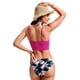 thumbnail image 2 of Top de Bikini CRZ YOGA con Relleno en V Ajustable Morado XL, 2 of 6