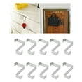 thumbnail image 1 of Crochet de Porte, Antidérapant, Imperméable, Réversible, en Acier Inoxydable, pour Armoire, 10 Pcs, en Forme de Z, pour Appartement, 1 of 8