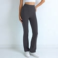thumbnail image 4 of DHFJKG High Waisted Flare Yoga Pants Women Bootcut Leggings Stretchy Soft Workout Athletic Gym Pants, 4 of 6