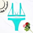 thumbnail image 4 of Feimerou Women Sexy Swimsuits Brazilian Beach Bikini Sets Triangle String Spaghetti Strap Top Thong Two Piece Swimsuit Bathing Suit, 4 of 9