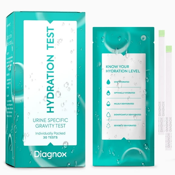 DIAGNOX 30 Pieces Hydration Test Strips - Hydration Test At Home - Fast Results