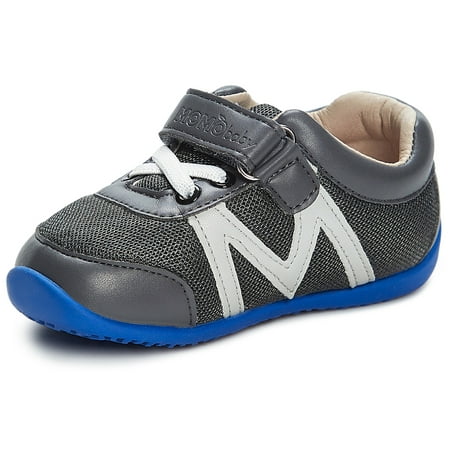 Momo Baby Boys First Walker Toddler Hunter Sneaker (Best Indoor Shoes For Toddlers)
