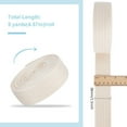 thumbnail image 2 of 5 Yards Beige Twill Tape for Sewing 1-3/8 inch (35mm) Polycotton Herringbone RibBon Heavy Duty Webbing Strap for Sewing Dressmaking Craft Home Decor, 2 of 6