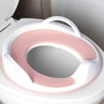 thumbnail image 1 of Asiento de entrenamiento para ir al baño Jool Baby antideslizante con asas, rosa, 1 of 6