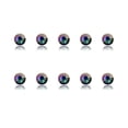 thumbnail image 2 of Nail Rhinestones Flat-Bottom Multi-faceted Sides DIY Handcraft Excellent Gloss Manicure Crystal Different Styles Mobile Phone Violet, 2 of 6