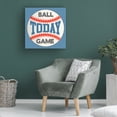 thumbnail image 4 of RetroPlanet 'Ball Game Today Square' Canvas Art, 4 of 4