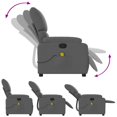 thumbnail image 4 of vidaXL Massage Recliner Chair Dark Gray, 4 of 5