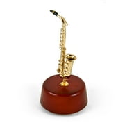 Incredibly Detailed 18 Note Miniature Saxophone With Rotating Musical Base - Under the Sea (The Little Mermaid) - SWISS