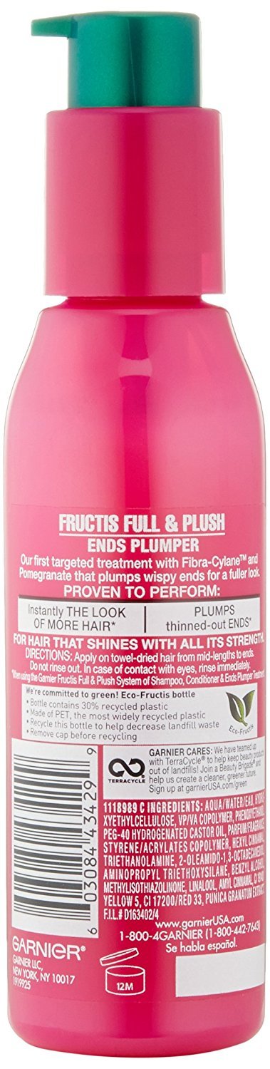 Garnier Hair Care Fructis Ends Plumper, Visibly Fuller/Thicker Ends, 4.2 Fluid Ounce - image 2 of 3