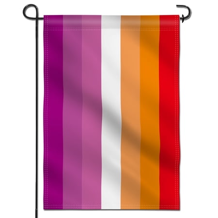 Anley Double Sided Premium Garden Flag, Sunset Lesbian Pride Decorative Garden Flags 18 x 12.5 Inch