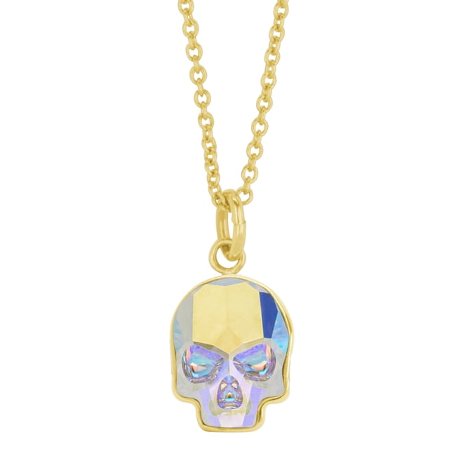Collar para Mujer con Cristal Swarovski en forma de Calavera– Bañado en Oro 14k Ortiz Espinosa Temporada