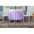 thumbnail image 3 of Vargottam Indoor/OutdoorRoundTablecloth 58 InchTablecloth with Umbrella Hole & Zip- Waterproof TableCloth TableCovers for Backyard Table -Lavender, 3 of 7